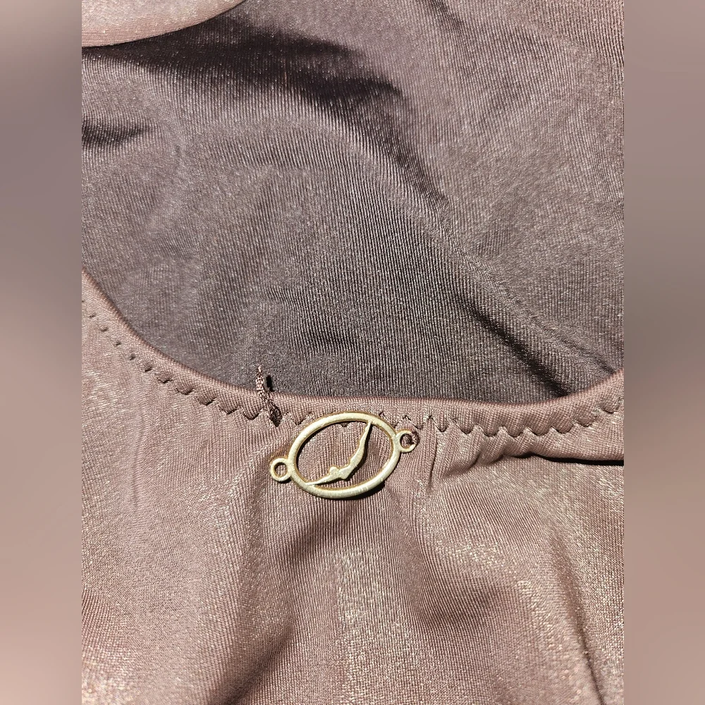 Jantzen Chocolate One-Shoulder Swimsuit SIZE 8 - Picture 8 of 8